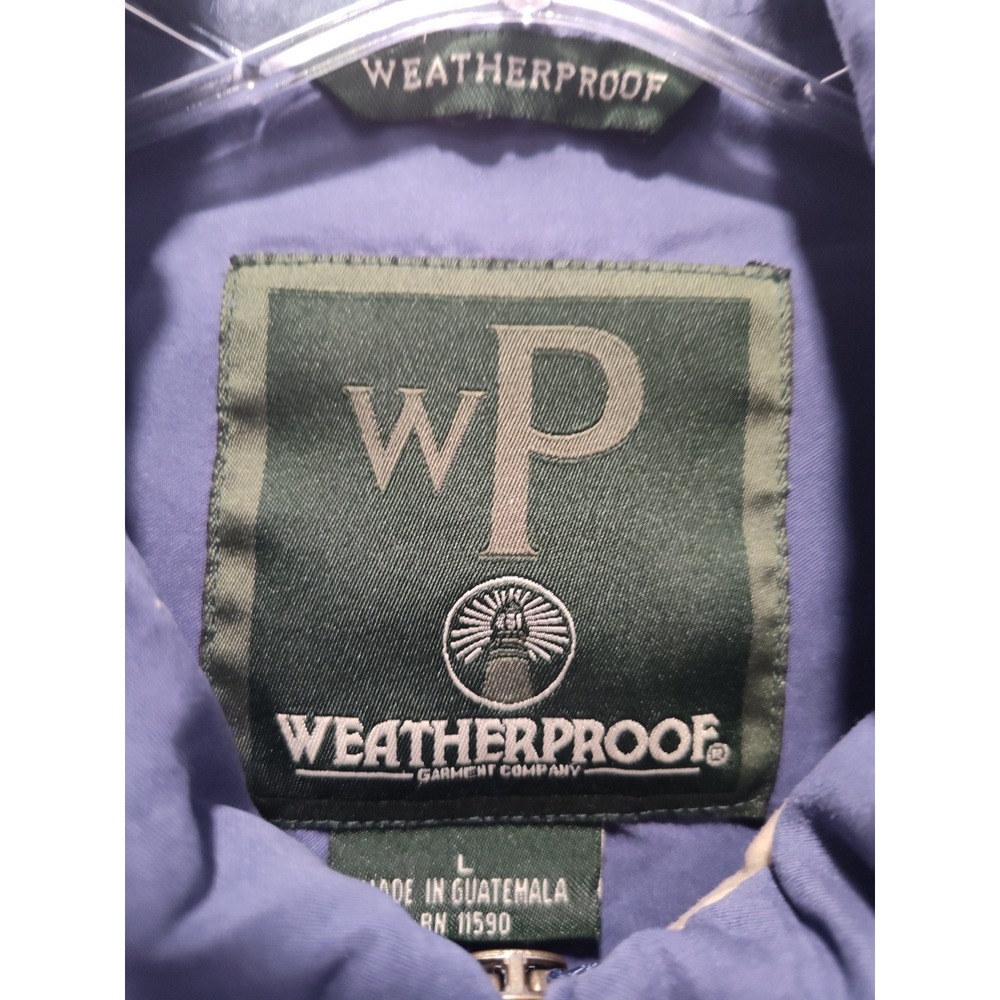 Vintage Weatherproof Garment Co Jacket Size Large‎ Blue - Picture 5 of 12